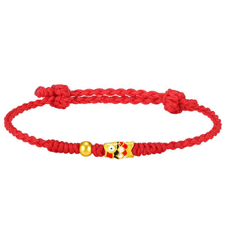 Buddha Gift 999 Gold Luck Koi Fish Handcrafted Braided String Bracelet