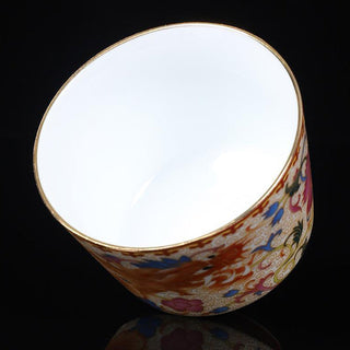 Buddha Gift 2Pcs Dragon Phoenix Ceramic Teacup Kung Fu Tea Cups