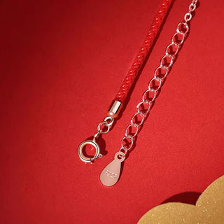 Buddha Gift 925 Sterling Silver Year Of The Dragon Copper Koi Fish Luck Protection Bracelet