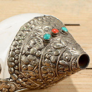 Buddha Gift Tibetan Natural Shankha Conch Shell Seashell Wealth Lucky Home Decoration