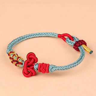 Buddha Gift Handmade Wenchang Knot Luck Strength Braided Rope Bracelet