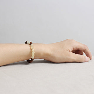 Buddha Gift  Jade Sandalwood Luck Abundance Bracelet