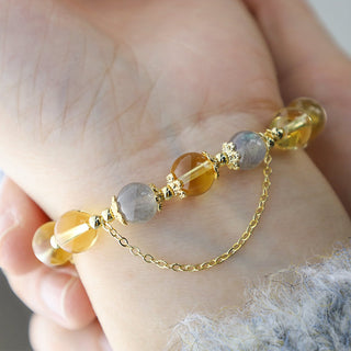 Buddha Gift Blessed Moon Citrine Abundant Energy Bracelet
