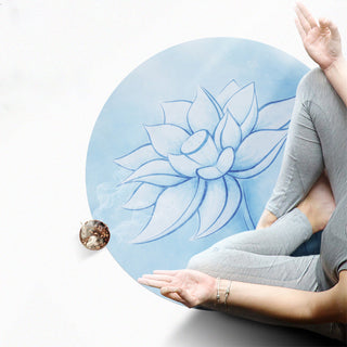 Buddha Gift Lotus Mandala Pattern Foldable Yoga Meditation Seat Mat Home Decoration