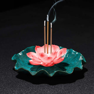 Buddha Gift Tibetan Lotus Blessing Incense Burner Decoration