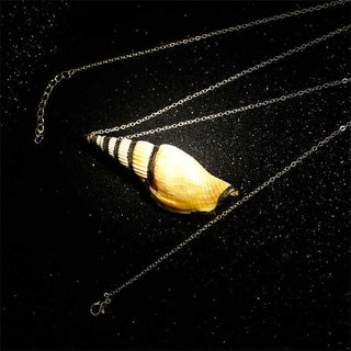 Buddha Gift Natural Shankha Conch Shell Seashell Lucky Necklace Pendant