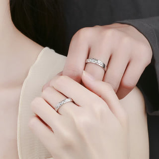 Buddha Gift 925 Sterling Silver PiXiu Balance Adjustable Couple Ring