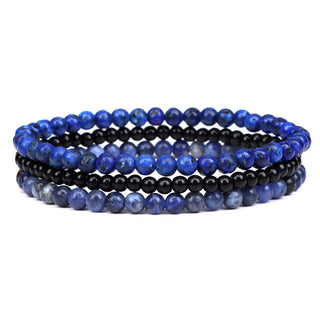 Buddha Gift 3Pcs Natural Crystal Stone Inner Peace Spiritual Bracelet
