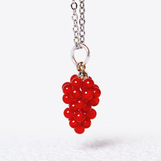 Buddha Gift Natural Garnet Red Agate Black Onyx Protection Necklace Pendant