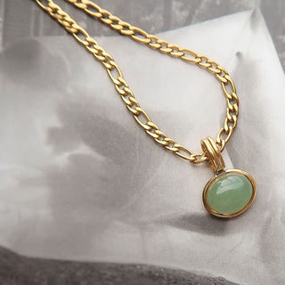 Buddha Gift Oval Turquoise Strength Titanium Steel Necklace Pendant