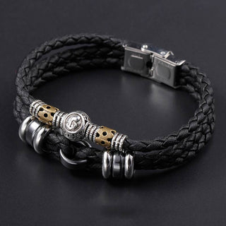 Buddha Gift 12 Constellations of the Zodiac Hematite Protection Bracelet