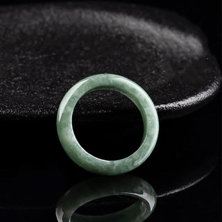 Buddha Gift Natural Jade Abundance Healing Ring
