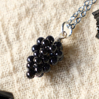 Buddha Gift Natural Garnet Red Agate Black Onyx Protection Necklace Pendant