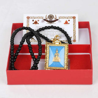 Obsidian Buddha Serenity Pendant Necklace (Extra 30% Off | USE CODE: FS30)