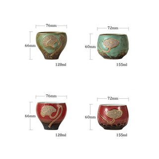 Buddha Gift Lotus Pod Engraved Teacup Kung Fu Tea Cup
