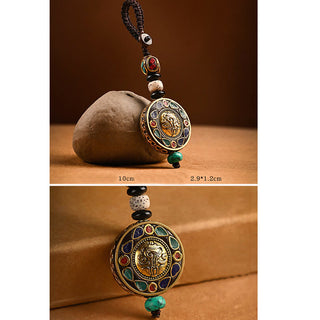 Buddha Gift Tibetan Om Mani Padme Hum Bodhi Seed Peace Key Chain