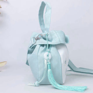 Buddha Gift Suzhou Embroidery Lotus Epiphyllum Magnolia Cotton Linen Tote Crossbody Bag Shoulder Bag Handbag