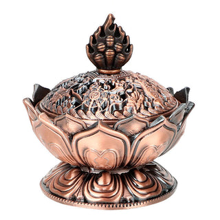 Buddha Gift Tibetan Lotus Shaped Purify Incense Burner