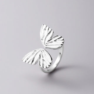 Buddha Gift 925 Sterling Silver Butterfly Love Freedom Ring