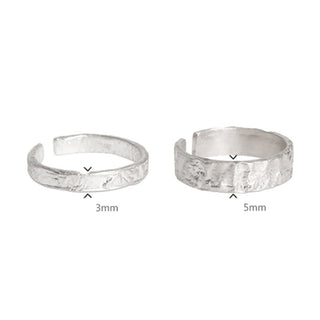Buddha Gift 925 Sterling Silver Simple Design Blessing Couple Ring