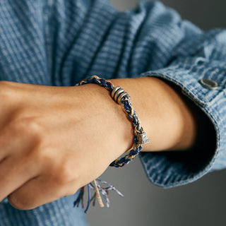 Buddha Gift 925 Sterling Silver Coins Scales Charm Handmade Blessing Bracelet