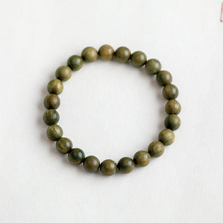 Buddha Gift Tibetan Green Sandalwood Soothing Cure Bracelet