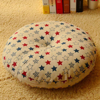 Buddha Gift Lotus Simple Pattern Linen Meditation Seat Cushion Home Living Room Decoration