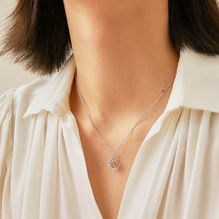 Buddha Gift Strawberry Quartz Blue Crystal Love Healing Necklace