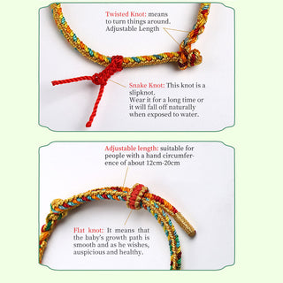 Buddha Gift 925 Sterling Silver Dragon Boat Festival Fu Character Zongzi Pattern Luck Handmade Multicolored Child Adult Bracelet