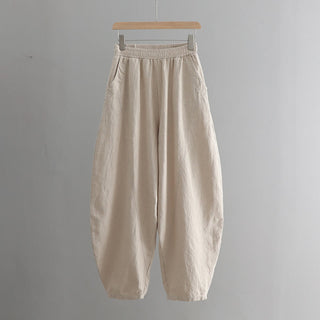 Buddha Gift Solid Color Loose Yoga Harem Pants With Pockets