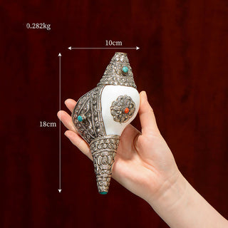 Buddha Gift Tibetan Natural Shankha Conch Shell Seashell Wealth Lucky Home Decoration