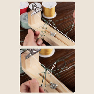 Buddha Gift 925 Sterling Silver Bamboo Reincarnation Knot Luck Protection String Bracelet