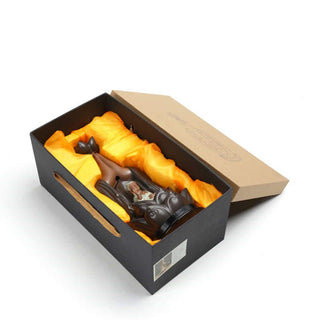 Buddha Gift Buddha Avalokitesvara Chenrezig Ksitigarbha Ceramic Lotus Blessing Backflow Incense Burner