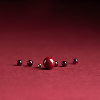 Buddha Gift Garnet Cinnabar Lucky Bead PiXiu Om Mani Padme Hum Rose Protection Ring