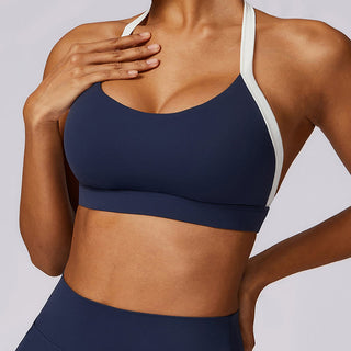 Buddha Gift Solid Color Halter Neck Bra Long Sleeve Crop Tank Top Pants Sports Fitness Gym Yoga Outfits