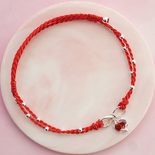 Buddha Gift Love Heart Infinity Symbol Braided String Anklet