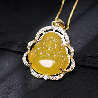 Buddha Gift Good Luck Laughing Buddha Necklace（测试）