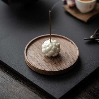 Buddha Gift Mini Lotus Flower Meditation Ceramic Stick Small Incense Burner Decoration
