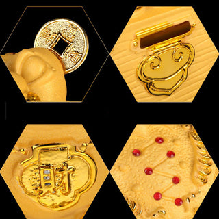 Buddha Gift Feng Shui Money Frog Statue Luck Wealth Decoration