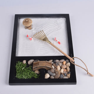 Buddha Gift Koi Fish Small Bridge Calm Peace Meditation Zen Garden Decoration