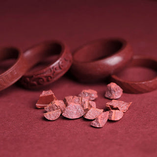 Buddha Gift Cinnabar Om Mani Padme Hum Auspicious Clouds Blessing Ring