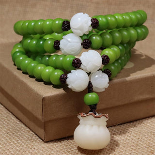 Buddha Gift Natural Bodhi Seed 108 Beads Mala Wisdom Bracelet