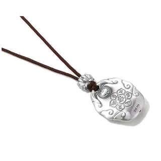 Buddha Gift Chinese Zodiac Natal Buddha Om Mani Padme Hum Lotus Compassion Necklace Pendant