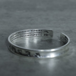 Buddha Gift Tibetan Mantra White Copper Bracelet