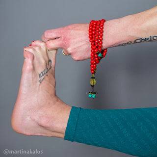 Buddha Gift Tibetan Mala Red Turquoise Lucky Necklace Bracelet
