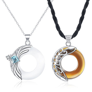 Buddha Gift Love Wings Copper Luck Healing Necklace Pendant