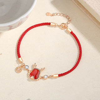 ❗❗❗A Flash Sale- Buddha Gift 925 Sterling Silver Year of the Dragon Natural Red Agate Dragon Attract Fortune Fu Character Strength Bracelet Necklace Pendant Earrings