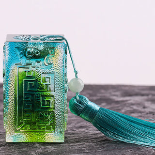 Buddha Gift Feng Shui Handmade Liuli Crystal Art Piece Home Office Decoration