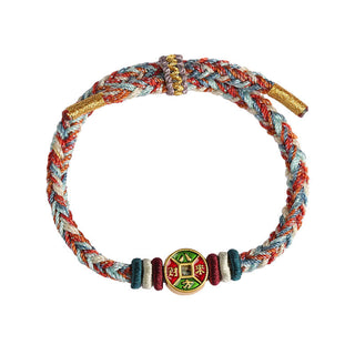 ❗❗❗A Flash Sale- Buddha Gift Colorful Rope Wealth Comes From All Directions Handmade Eight Thread Peace Knot Luck Bracelet