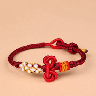 Buddha Gift Handmade Wenchang Knot Luck Strength Braided Rope Bracelet